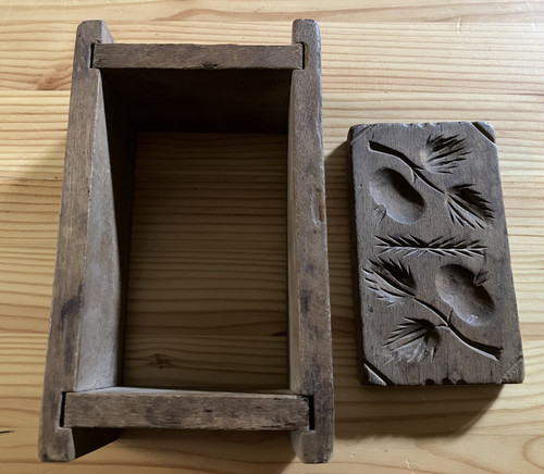 Antique butter mold - antique, wooden